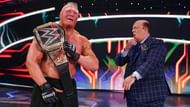 Brock Lesnar (left) and Paul Heyman (right)